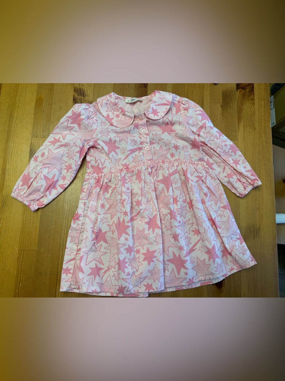 Tucker + Tate Pink and White Star-Print Girls Nightgown